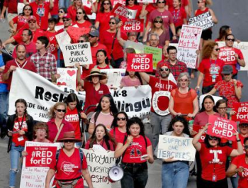 RedForEd Rally Arizona State Capitol Protest March Phoenix AZ Sound System Stage