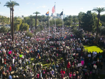 Women’s March Arizona State Capitol Protest March Phoenix AZ Sound System Stage