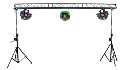 Basic DJ Dance Light Show with With Three Lighting Effects and Truss - $225