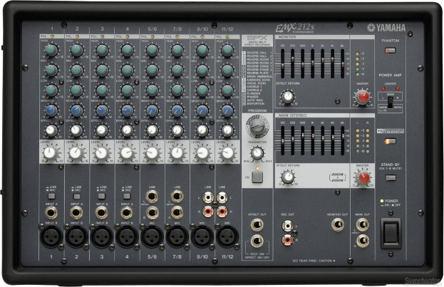 Rent the Yamaha EMX62M 6-Channel Powered Mixer 