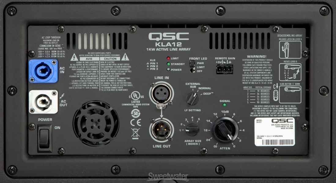 QSC KLA12 Powered Line Array Speakers